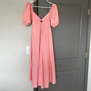 Women’s Poplin Sleeve Maxi Dress Abercrombie & Fitch